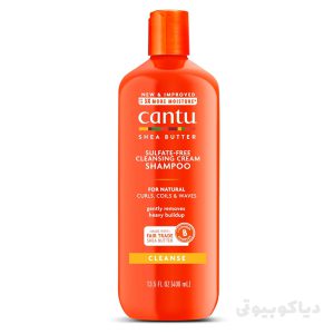 شامپو موهای فر و حالت دار شی باتر کنتو - Cantu Sulfate-Free