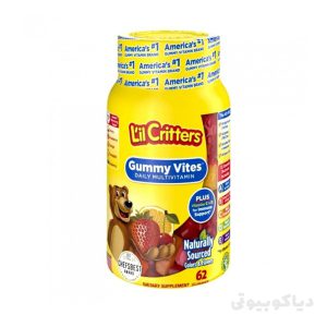 پاستیل مولتی ویتامین و مواد معدنی کودکان L'il Critters Gummy ساخت آمریکا (62 عددی)